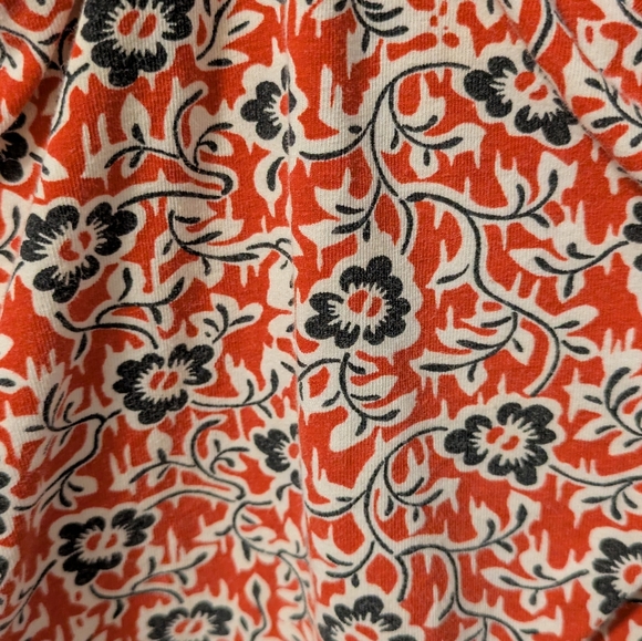 Boden Floral Long Sleeve Top - Red and Black - Picture 6 of 6